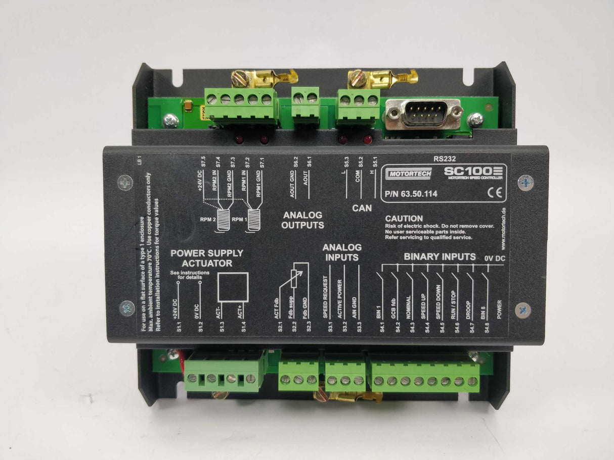 Motortech 63.50.114 SC100 Speed controller