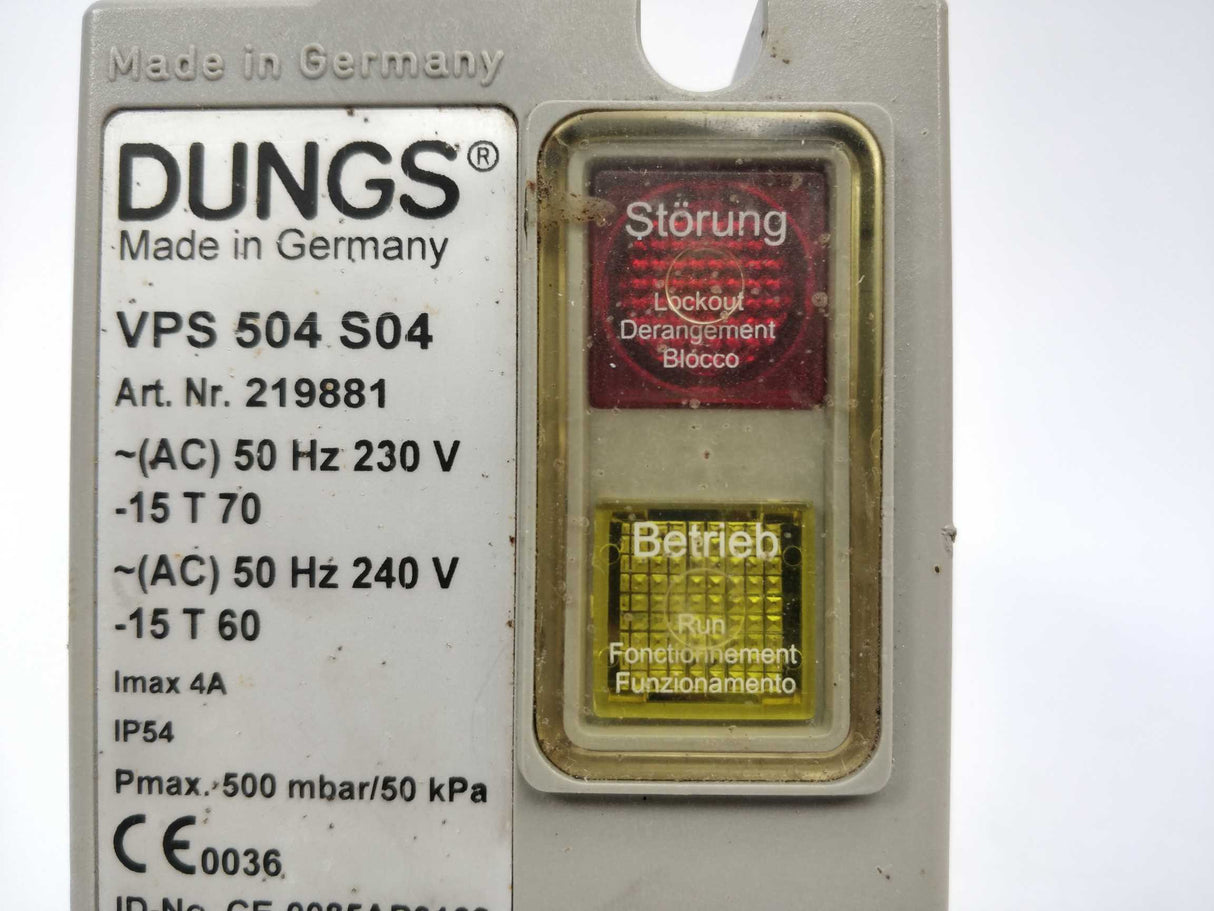 DUNGS 219881 VPS 504 S04 Valve testing system