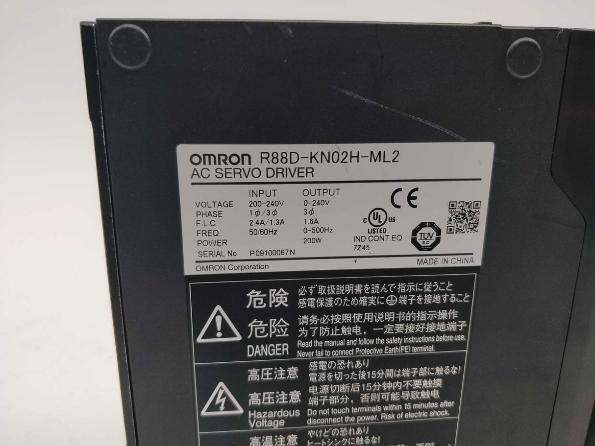 OMRON R88D-KN02H-ML2 AC Servo Driver