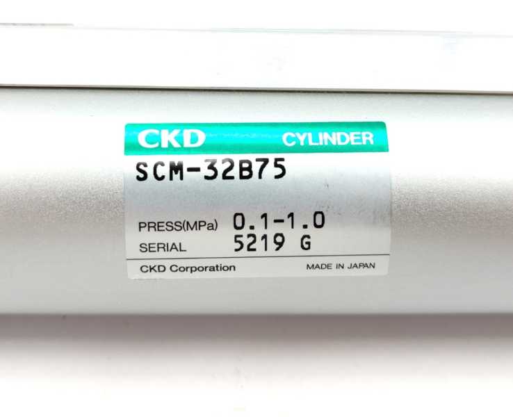 CKD Corporation SCM-32B75 Cylinder 0.1-1.0 MPa SCM-TA-32B-75-TOH3-D-B2