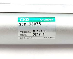 CKD Corporation SCM-32B75 Cylinder 0.1-1.0 MPa SCM-TA-32B-75-TOH3-D-B2