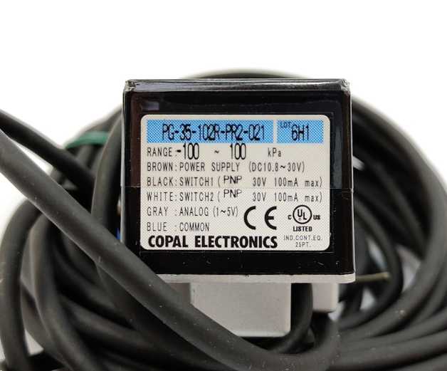 Copal PG-35-102R-PR2-021 Pressure Gauge Range 100-100 Kpa