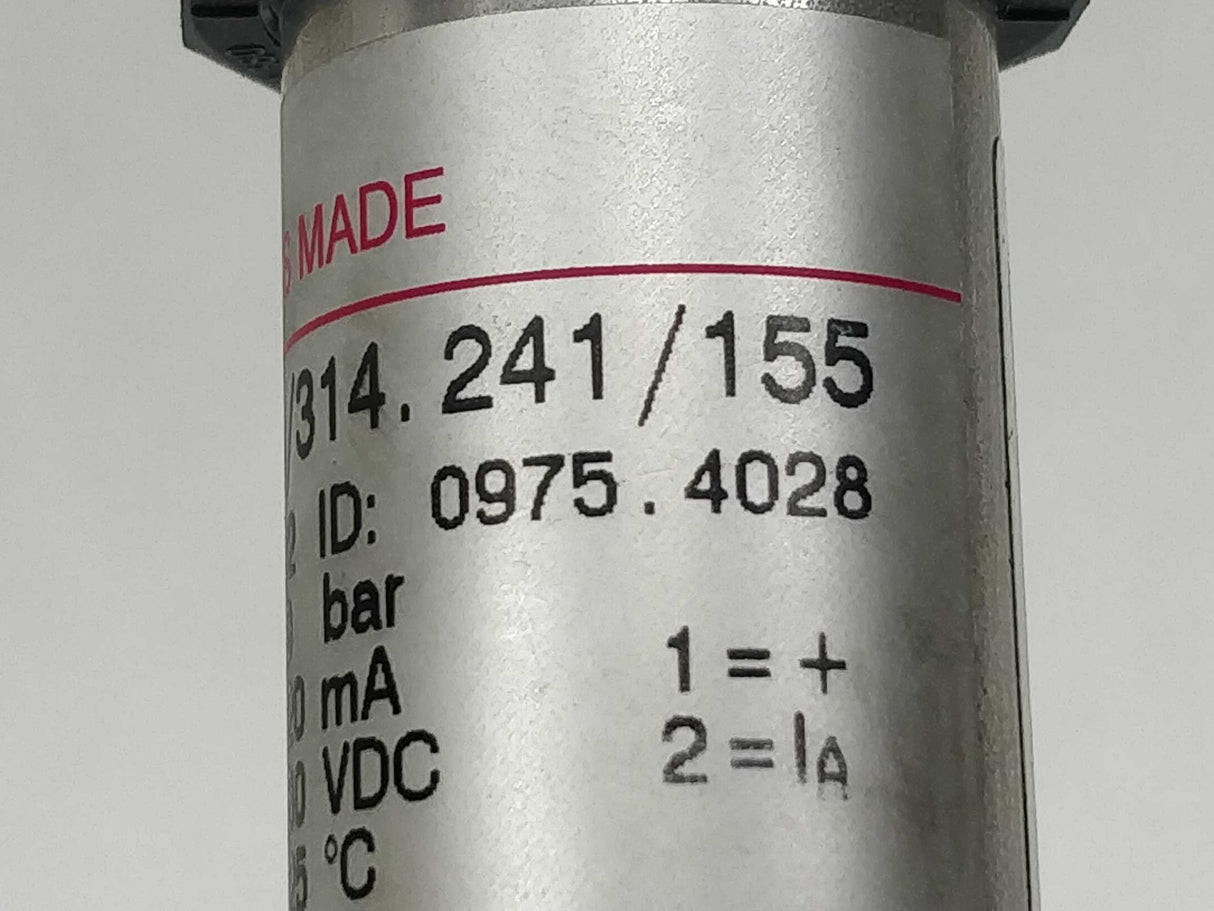 HAENNI ED 510/314.241/155 0975.4028 Pressure Transducer