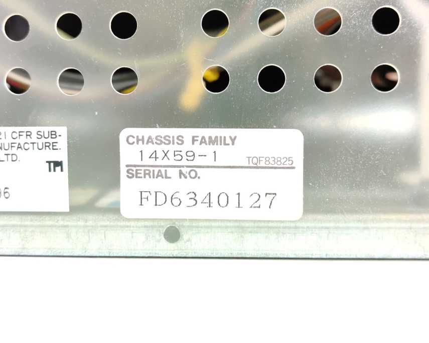 Matsushita  A61L-0001-0074 TX-1450AB  Operator Control HMI Display Unit