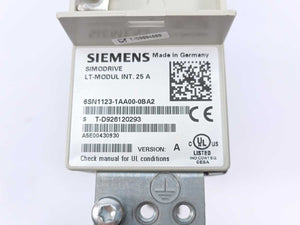 Siemens 6SN1123-1AA00-0BA2 SIMODRIVE LT-Modul INT.25A