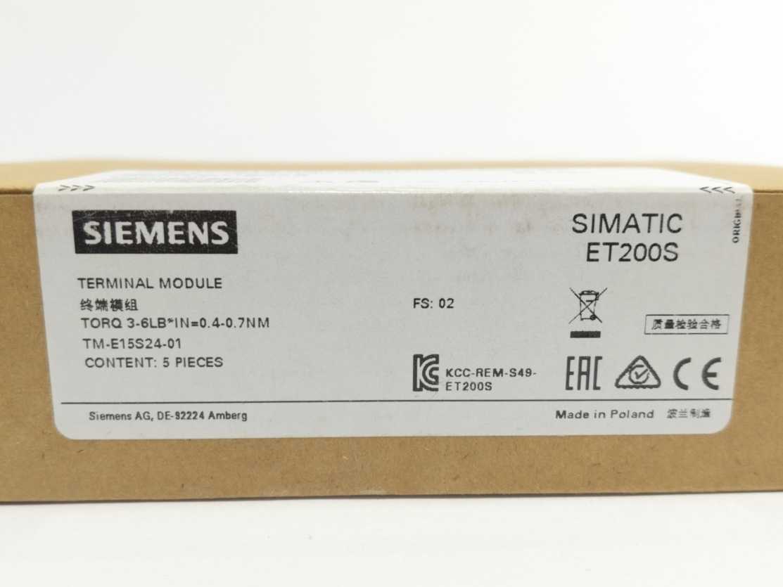 Siemens 6ES7193-4CB20-0AA0 SIMATIC DP Terminal Modules Batch 5 pcs.