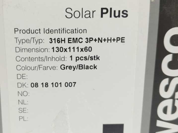 Norwesco SA 316H EMC Solar Plus Safety Switch