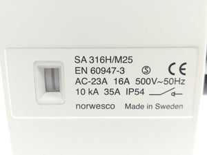 Norwesco SA 316H/M25 Standard Non‑EMC Safety Switch