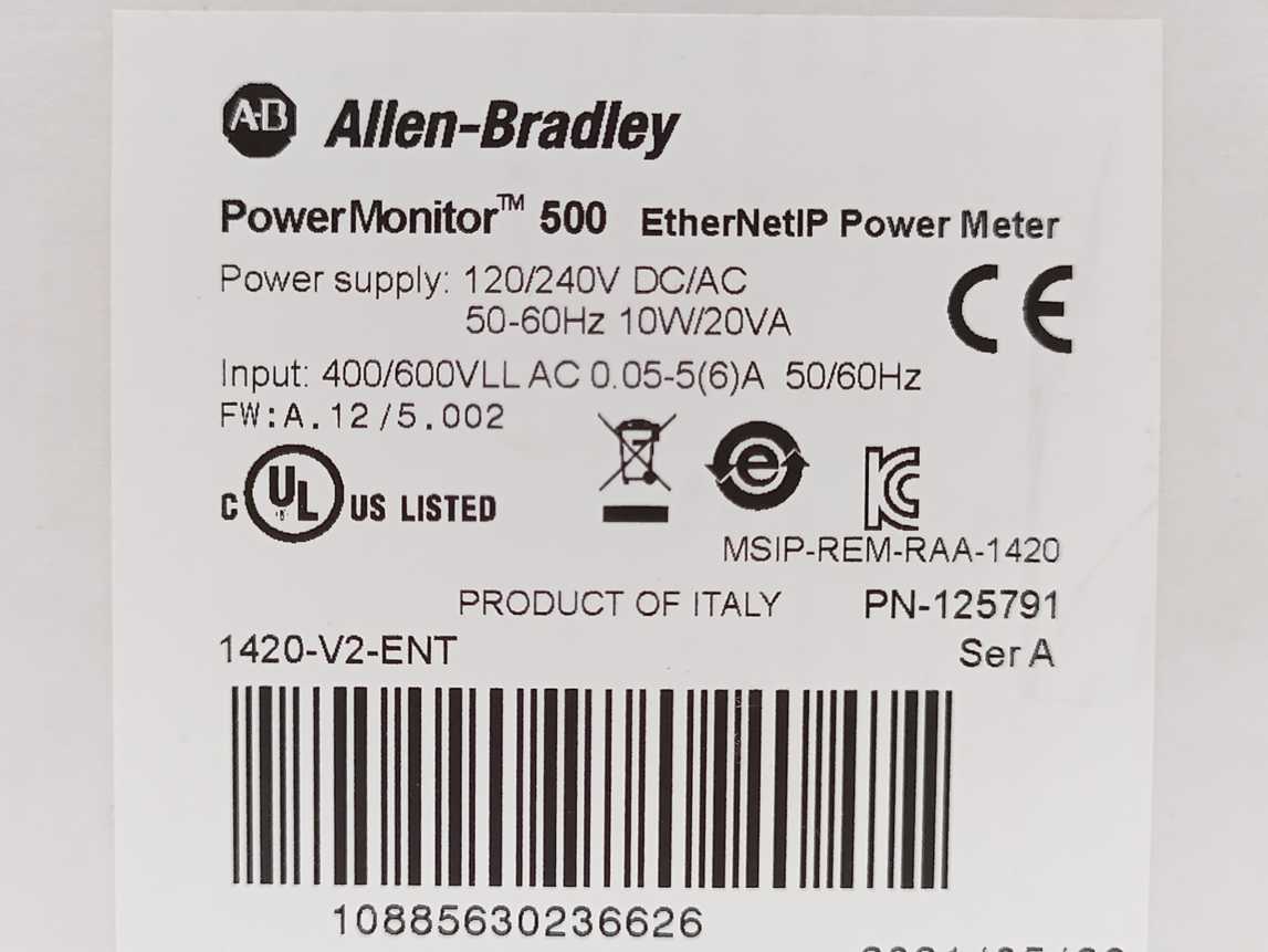 AB 1420-V2-ENT Ser A PowerMonitor 500