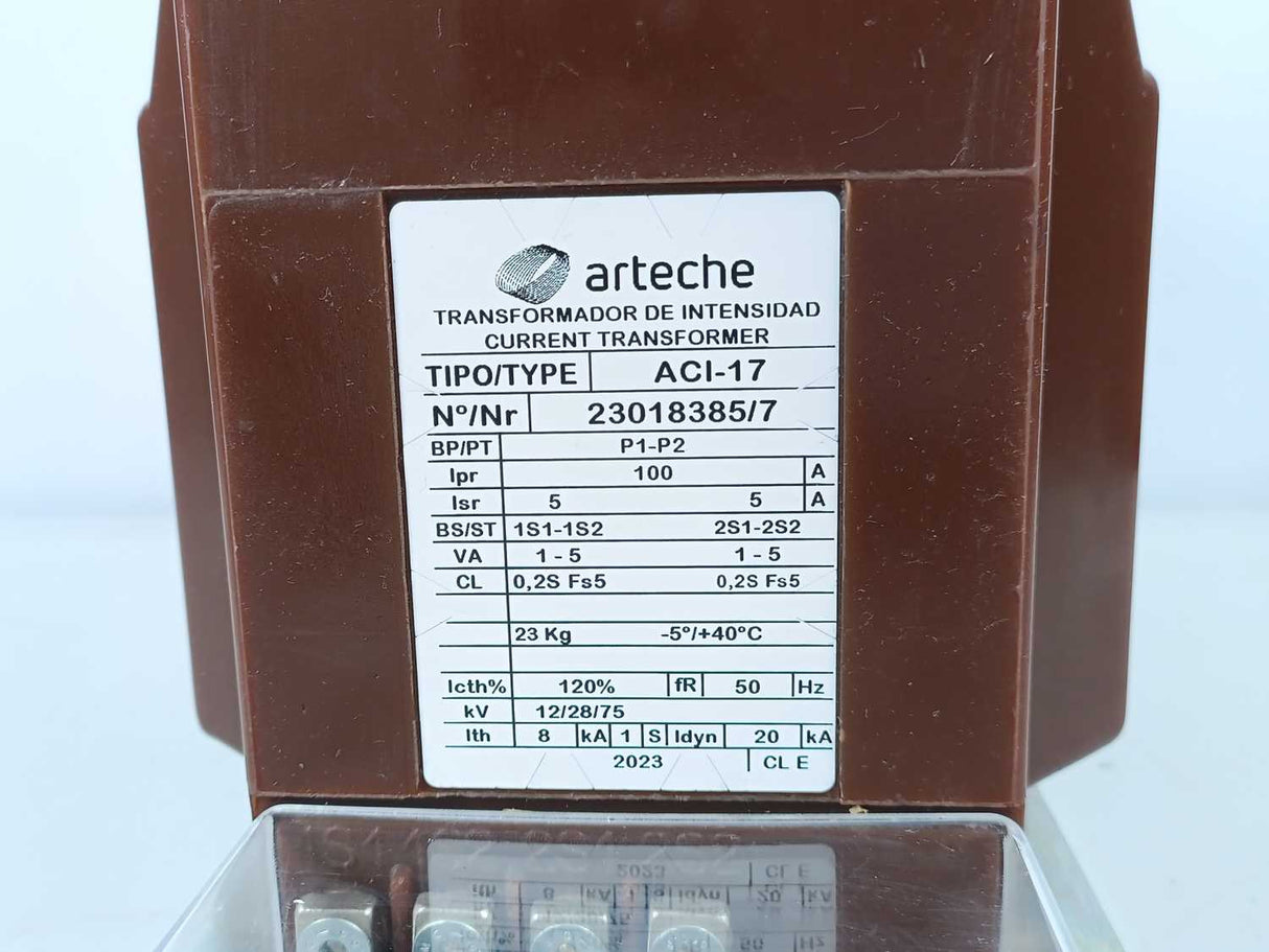 Arteche ACI-17 Indoor Current Transformer, Ipr: 100A, Isr: 5A