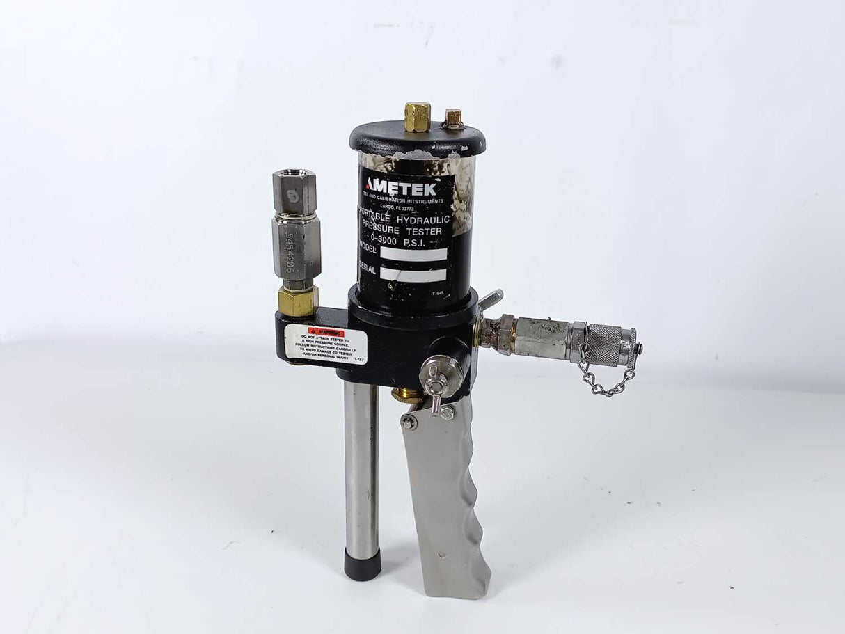 Ametek T-600 Series portable Hydraulic Pressure Tester 0-3000 P.S.I.