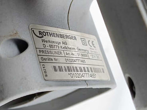 Rothenberger 01.5600X Romax ECO Electro-Hydraulic Press Machine