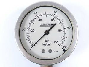 Ametek 102172 Pressure Gauge 0-100 bar / kg/cm²
