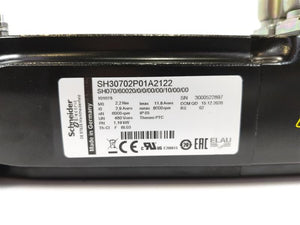Schneider Electric SH30702P01A2122 Servo Motor, SH070/60020/0/0/00/00/10/00/00