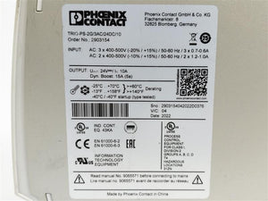 Phoenix Contact 2903154 TRIO-PS-2G/3AC/24DC/10 Power Supply Unit 24V 10A