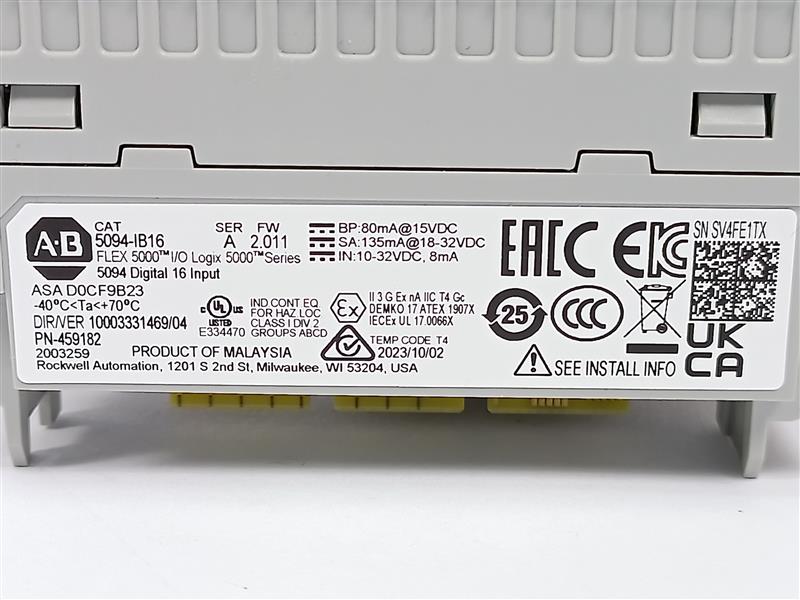 AB 5094-IB16 SER. A FLEX 5000 I/O 5094 Digital 16 Input