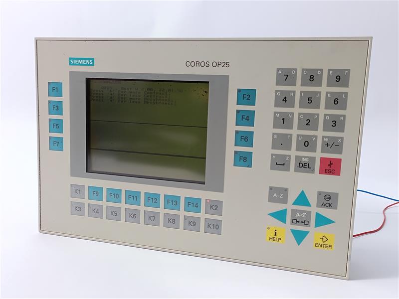 Siemens 6AV3525-1EA41-0AX0 Coros OP25 Control Unit - Defective Display