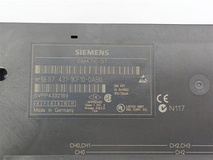 Siemens 6ES7431-1KF10-0AB0 Analog Input SM 431
