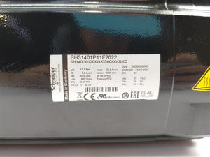 Schneider Electric SH31401P11F2022 SH140/30120/0/1/00/00/00/01/00 Servo Motor