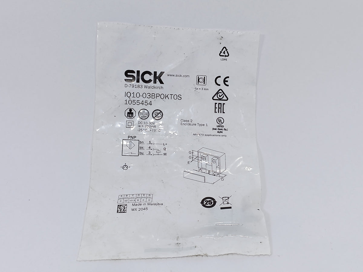 Sick 1055454 Inductive proximity sensor IQ10-03BPOKT0S