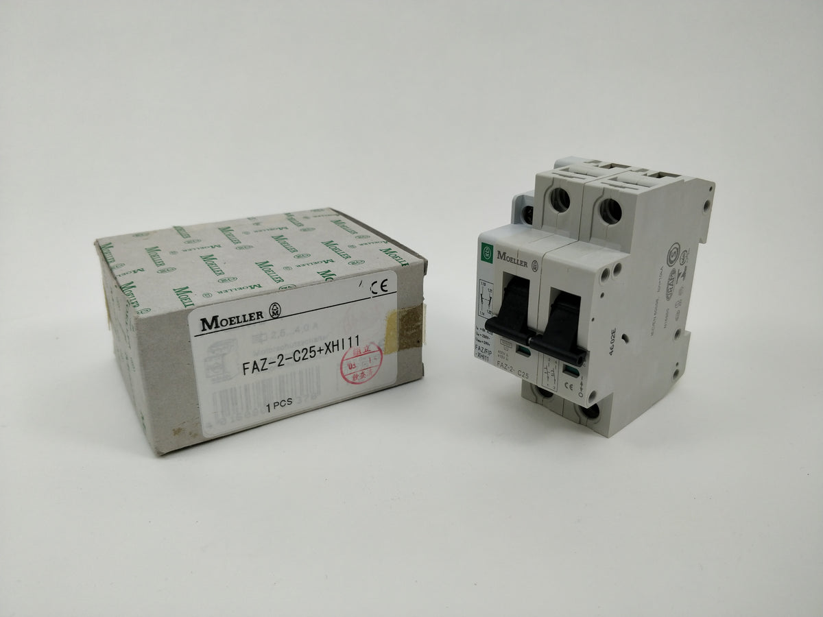 Moeller FAZ-2-C25 with FAZ/FIP-XHI11 Circuit Breaker