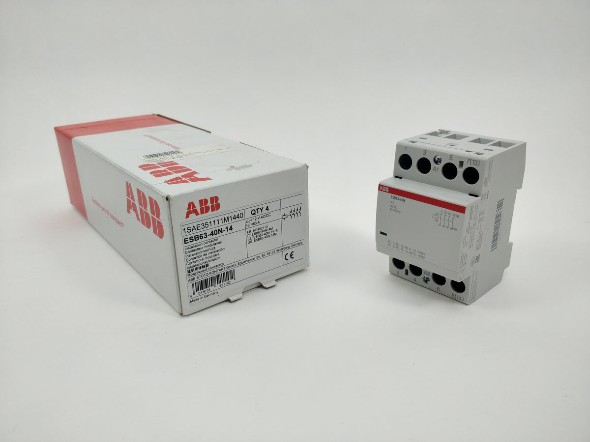 Abb 1SAE351111M1440 ESB63-40N-14 Installation Contactor 4pcs. 12V AC/DC
