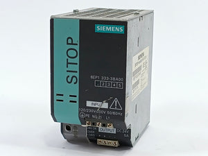Siemens 6EP1333-3BA00 SITOP modular 5A 1/2 ph E01 out: 24V 5A