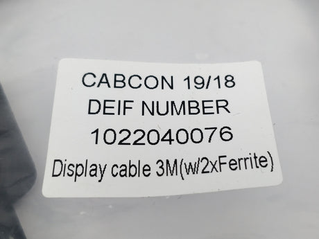 Deif 1022040076 Display cable 3 m (w/2xFerrite)