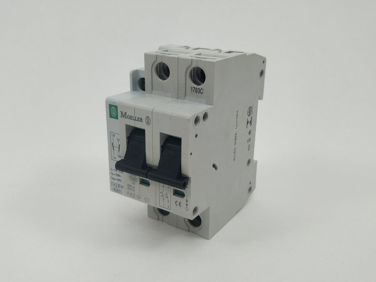 Moeller FAZ-2-C1 with FAZ/FIP-XHI11 Miniature Circuit Breaker