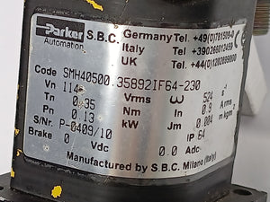 Parker Automation SMH40500.35892IF64-230 Servo Motor 0,13kW
