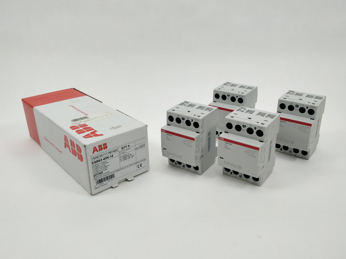 Abb 1SAE351111M1440 ESB63-40N-14 Installation Contactor 4pcs. 12V AC/DC