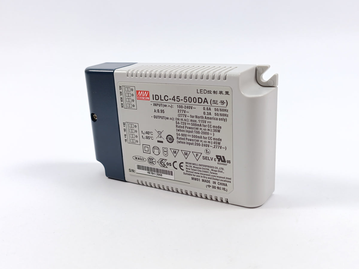 Mean Well IDLC-45-500DA 90Vdc at 0.5A; Dimming with DALI