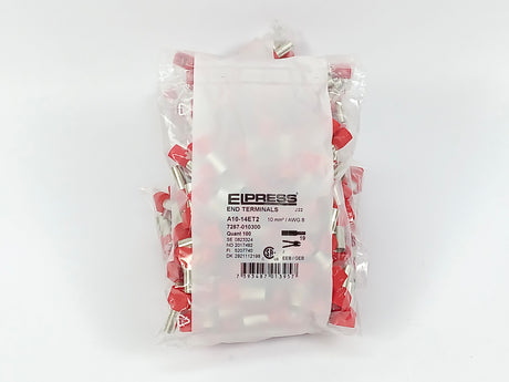 Elpress 7287-010300 A10-14ET2 TWIN Terminal Tube 500 Pcs. Batch