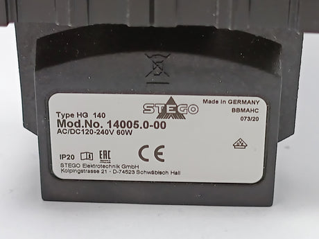 Stego 14005.0-00 Enclosure Heater HG 140