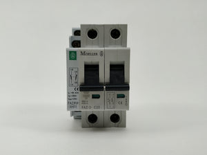 Moeller FAZ-2-C20 with FAZ/FIP-XHI11 Miniature Circuit Breaker