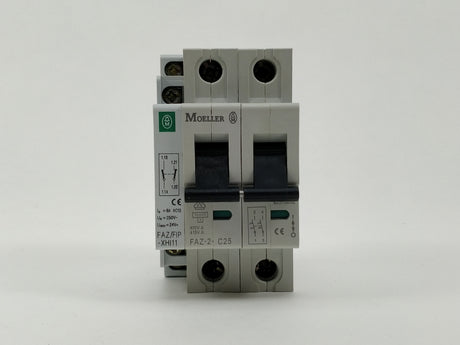 Moeller FAZ-2-C25 with FAZ/FIP-XHI11 Circuit Breaker