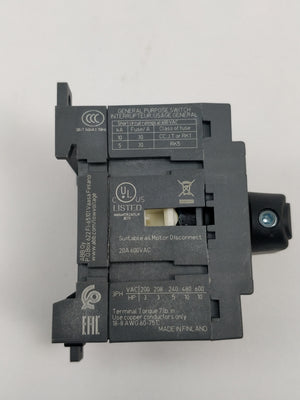 Abb OT16F4N2 4-pole switch disconnector