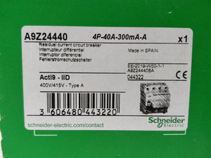 Schneider Electric A9Z24440 Residual Current Circuit Breaker 400V/415V