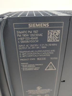 Siemens 6EP1333-4BA00 Regulated Power Supply
