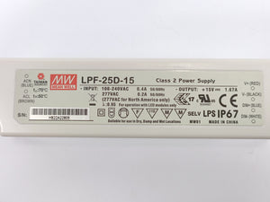 Mean Well LPF-25D-15 LED Power Supplies 25W 15V 1.67A