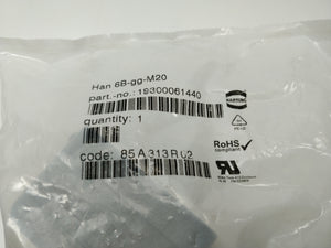 Harting 19300061440 Han 6B-gg-M20 Hood Top Entry LC 2 Pegs