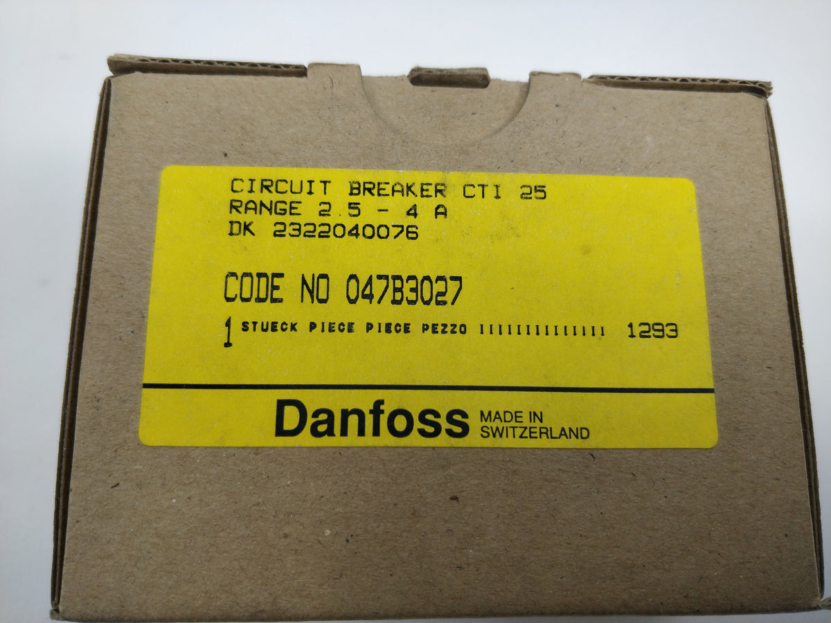 Danfoss 047B3027 CTI25 2.5-4A
