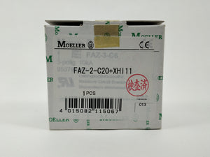 Moeller FAZ-2-C20 with FAZ/FIP-XHI11 Miniature Circuit Breaker