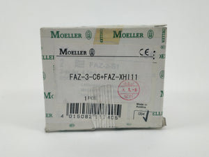 Moeller FAZ-3-C6 with FAZ-XHI11 Circuit Breaker