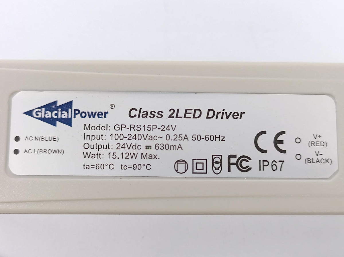 Contraves GP-RS15P-24V Led Driver Power Supply 15,12W 100-240VAC