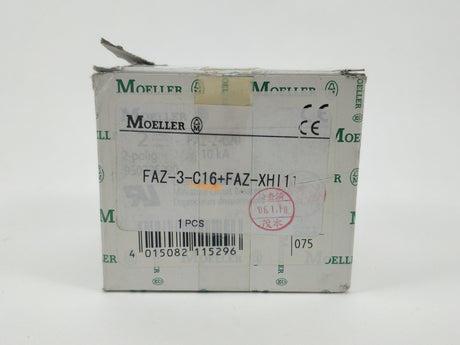 Moeller FAZ-3-C16 with FAZ-XHI11 Circuit Breaker