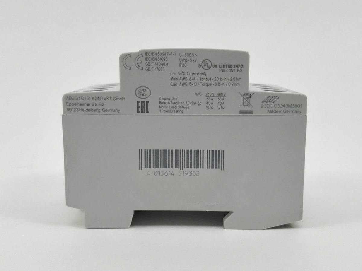 Abb 1SAE351111M1440 ESB63-40N-14 Installation Contactor 4pcs. 12V AC/DC