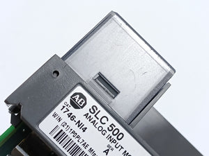ALLEN-BRADLEY 1746-NI4 series A  SLC analog input module, missing cover