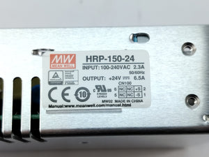 MeanWell HRP-150-24 Power Supply 24VDC 6.5A
