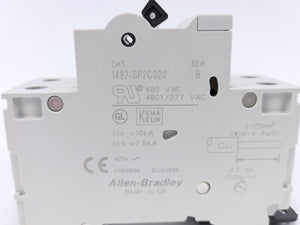 Ab 1492-SP2C020 SER. B Miniature Circuit Breaker